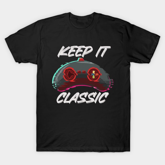 retro games Men's Keep It Classic funny T-Shirt by OtakuAmazing